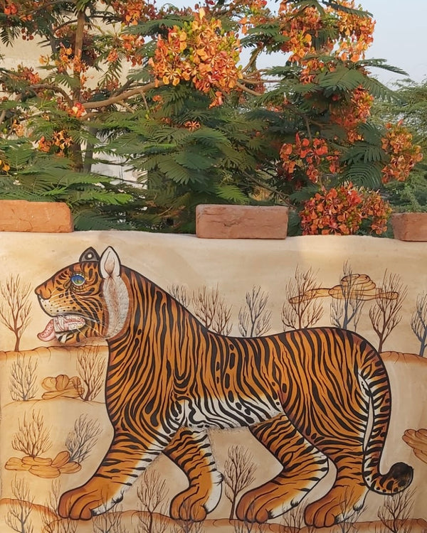 Hand painted Tiger Art from India ~ various