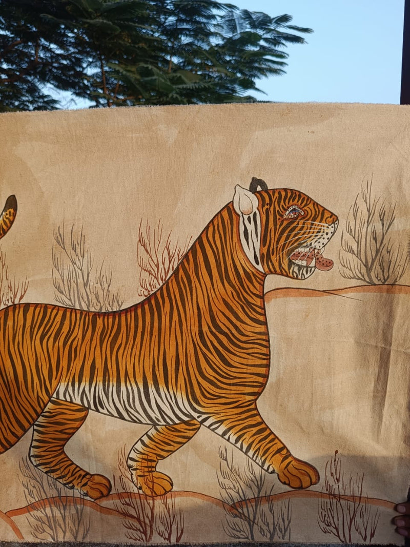 Hand painted Tiger Art from India ~ various