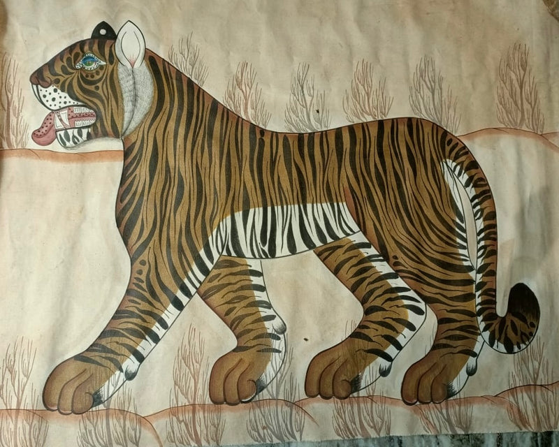 Hand painted Tiger Art from India ~ various