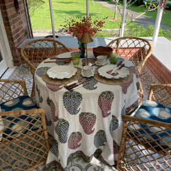 Paisley Mughal Block-Print Tablecloth - The Jungle Emporium