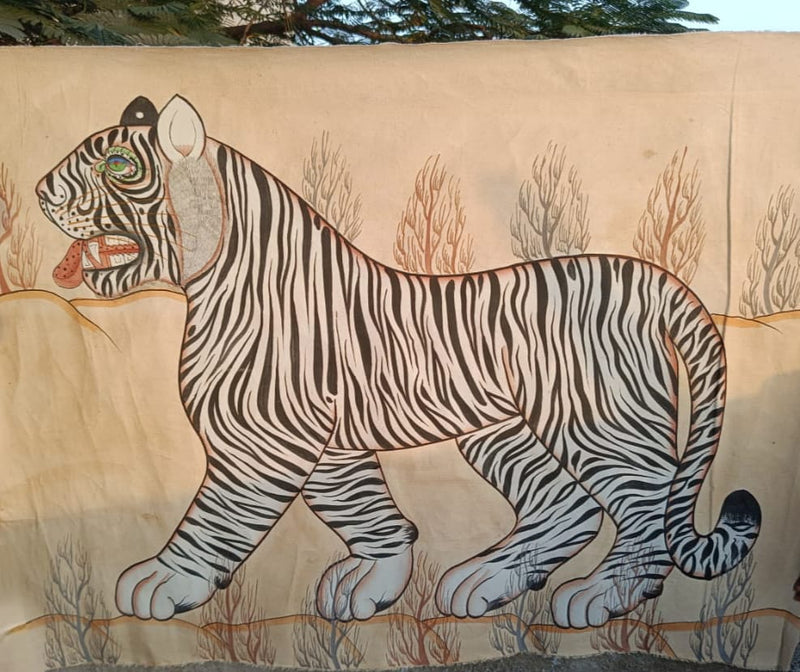 Hand painted Tiger Art from India ~ various