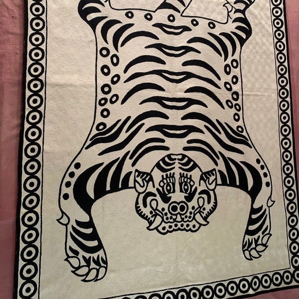 Tibetan Tiger Carpet ~ monochrome