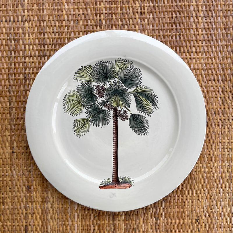 Botanical Palm Dinner Plate ~ various designs - The Jungle Emporium