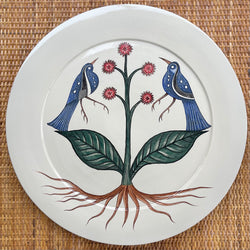 Botanical Bird Plate ~ various sizes - The Jungle Emporium