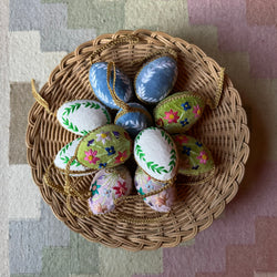 Embroidered Easter eggs