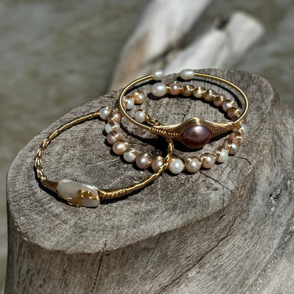 The Nue Lombok Pearl Bangle ~ various designs