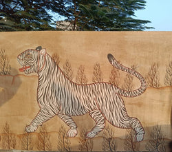 Hand painted Tiger Art from India ~ various