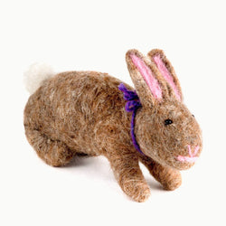 Felted wool rabbit from Guatemala - The Jungle Emporium